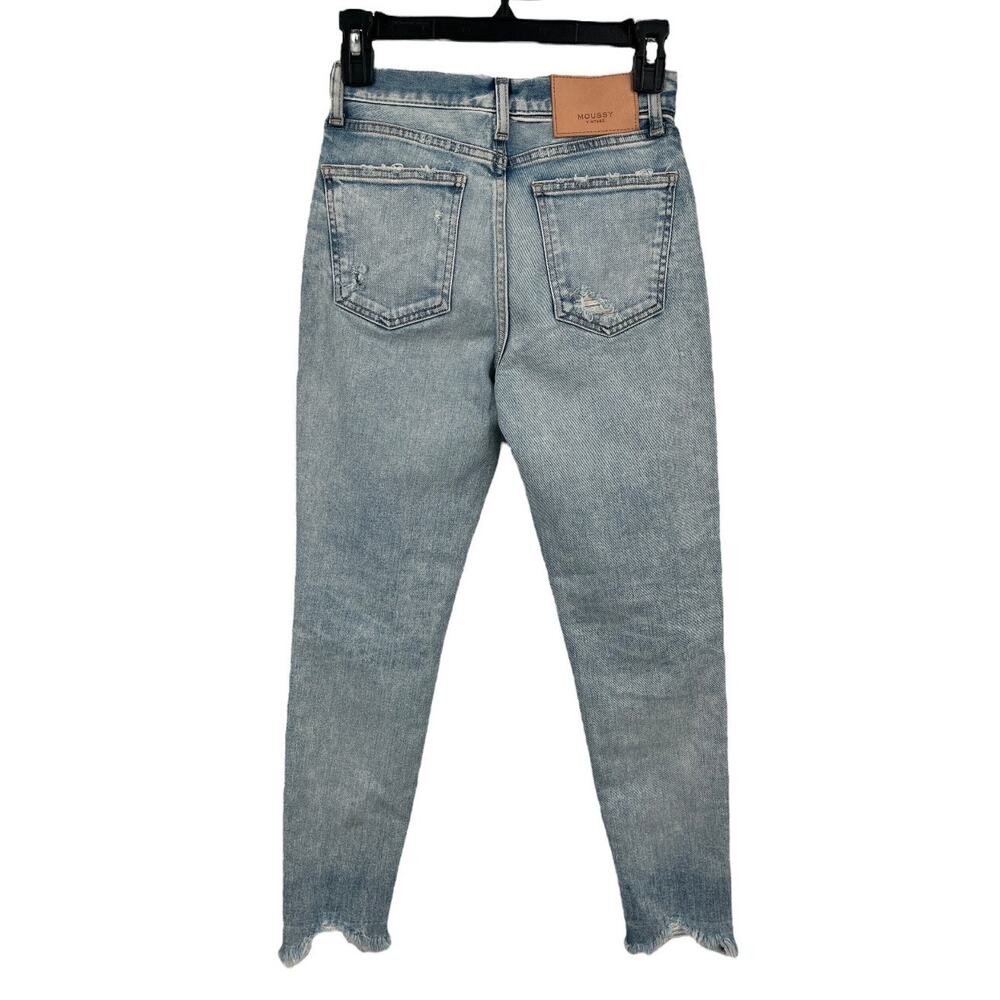 Moussy Vintage jeans Verna skinny high rise light blue size 24 - Picture 4 of 7